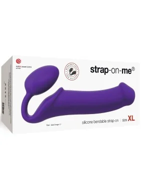 Strap-On Semi-Réaliste Violet - XL
