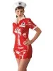 Tenue Rouge en Vinyle Look Infirmiere - S