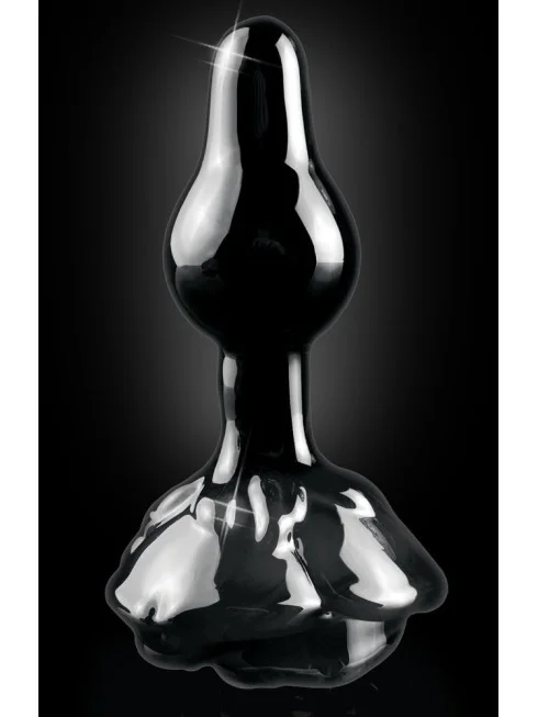 Plug en verre Noir Icicles N°77
