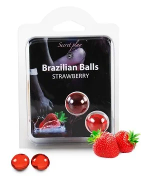 Duo Brazilian Balls Fraise 3385-7
