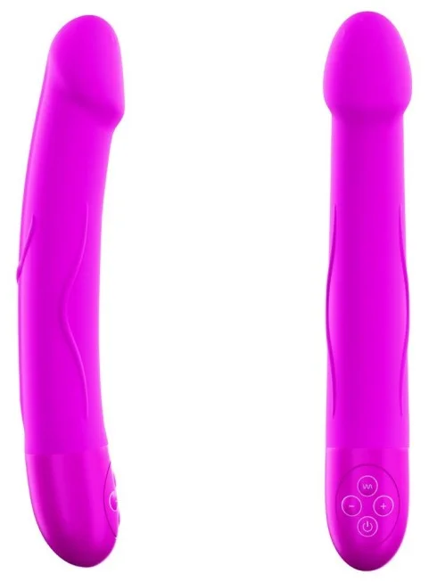 Vibromasseur Real Vibration L Magenta - 29 cm