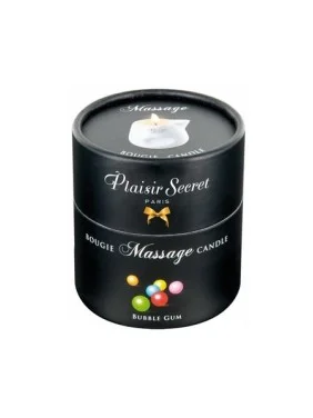 Bougie de massage Bubble gum Plaisir secret - 80 ml