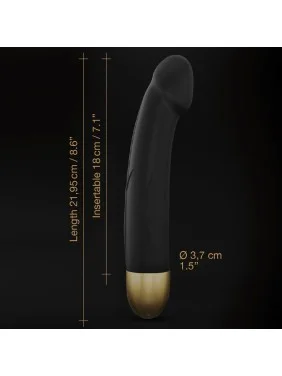 Vibromasseur Real Vibration M 22 cm 2.0 - Noir et Or