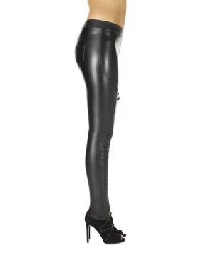 Monique legging noir effet cuir