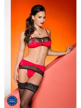 Ensemble Celia Set rouge et noir - XXL-XXXL