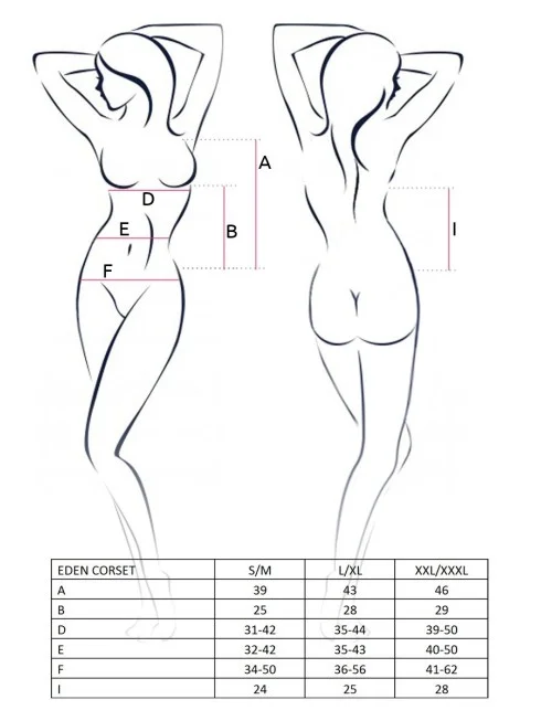 Guêpière et Tanga Eden L-XL