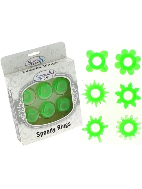6 cockring Spoody Thirty Five fluorescents