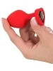 Plug Strass Coeur en Silicone - Medium