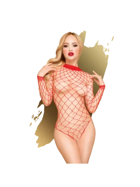 Body large maille rouge Scandalous rouge - PH0109RED