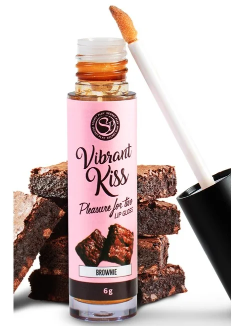 Gloss sexe oral vibrant au brownie 100% comestible - SP6553