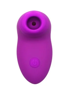 Stimulateur clitoridien avec 2 embouts interchangeable succion et langue - BOZ-058PUR