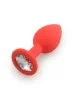 Plug rouge bijou cristal Large - DB-RY069CRED