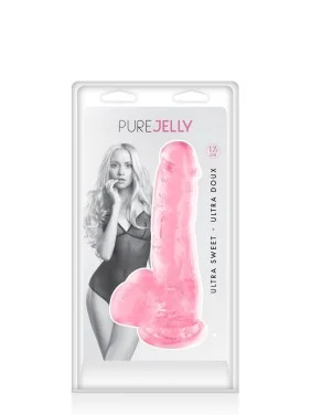 Gode jelly rose ventouse taille M 17.5cm - CC570130