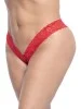 String brésilien rouge en dentelle grande taille - MAL93XRED