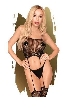 Bodystocking Noir Sex dealer - PH0034BLK