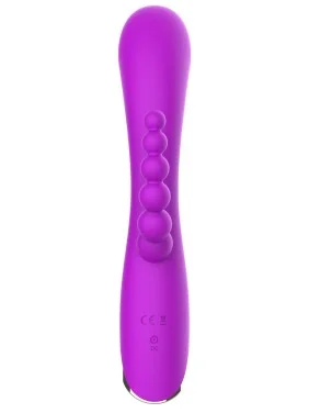Vibromasseur triple stimulation très puissant violet USB - WS-NV062PUR