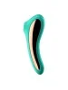 2 en 1 Stimulateur de clitoris et vibromasseur Dual Kiss vert Satisfyer - CC597775