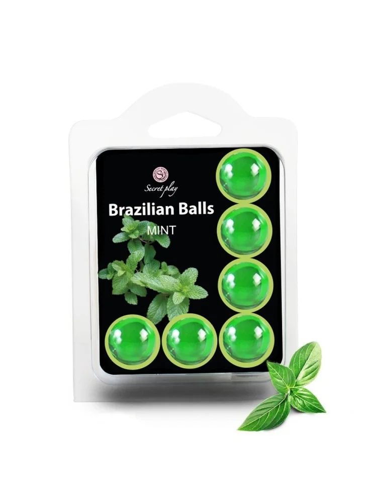 6 boules de massage brésiliennes à la menthe - BZ3386-8