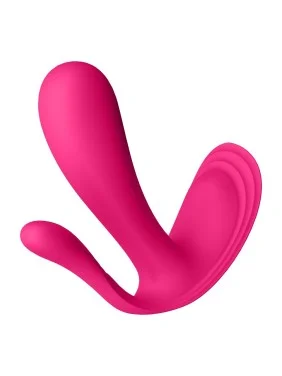 3 en 1 Vibromasseurs et stimulateur clitoridien rose connecté Top Secret Satisfyer - CC597755
