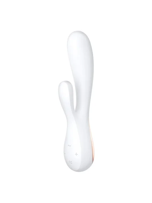 Vibromasseur rabbit blanc connecté Mono Flex Satisfyer - CC5972440020