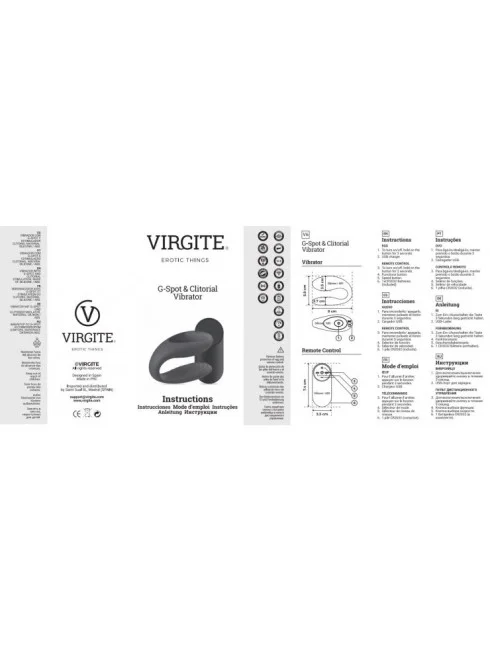 Stimulateur clitoridien G-spot E12 Virgite Rose