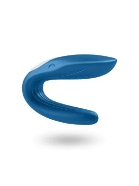 Stimulateur pour couple Satisfyer Double Whale - Bleu